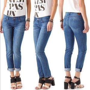 Paige Skyline Ankle Peg Medium Wash Jeans Size 26